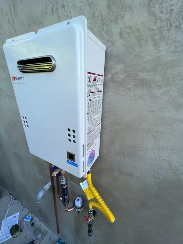 Tankless water heater installation for Stoneleigh - Dellcrest homes